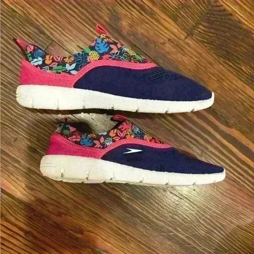 Speedo Juniors Girls Tropical Floral Water Shoes Size Medium 2-3
